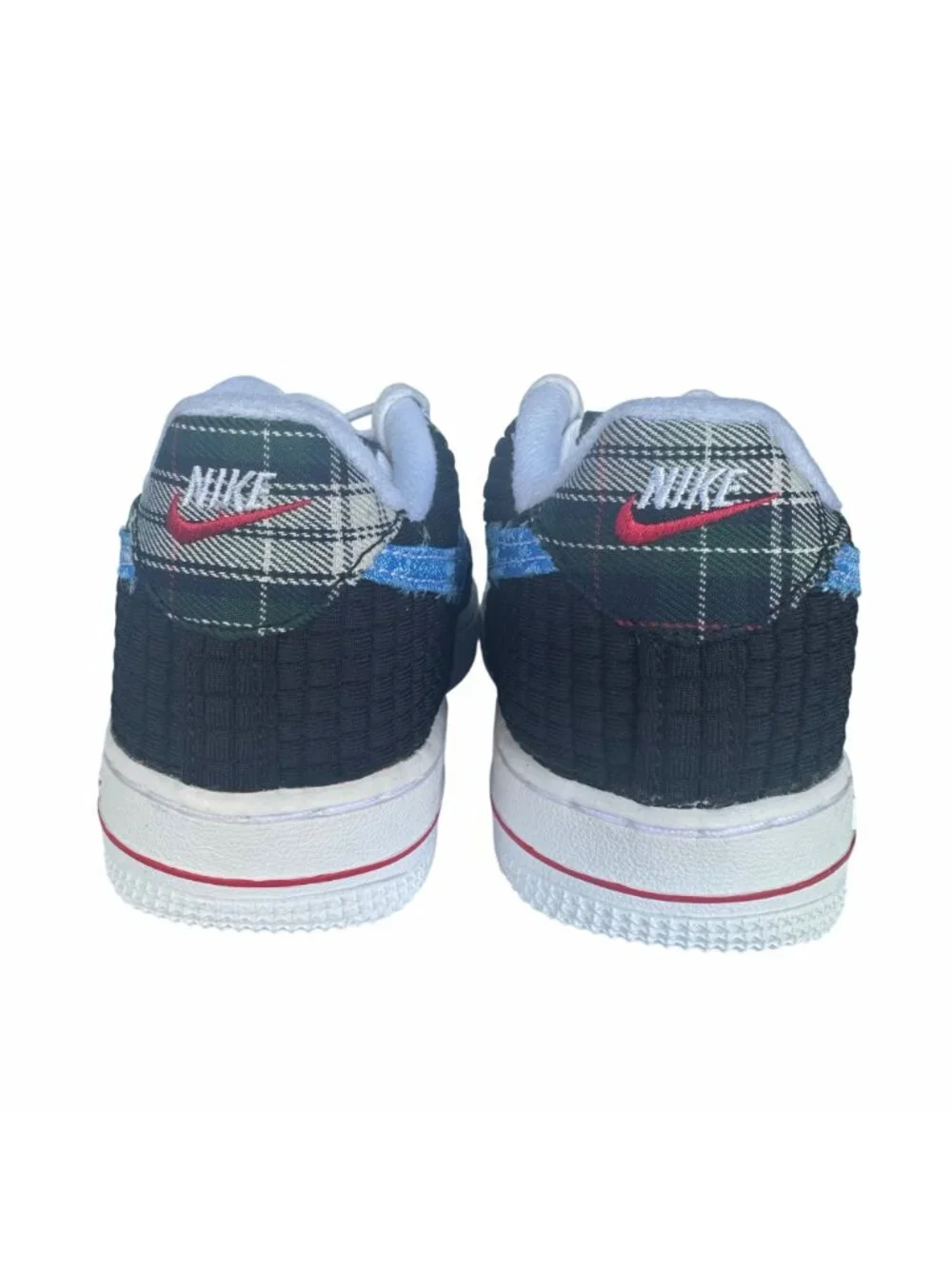 ⭐Rare Nike Air Force 1 Lv8 Unisex Kids Shoes Sz 2Y DZ5304-001 Blue White Sneaker